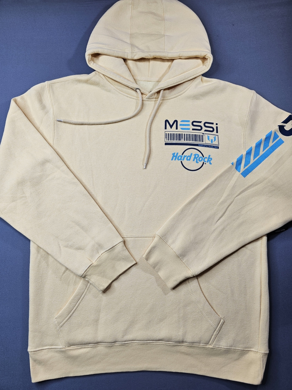Hard Rock x Messi Collaboration Graphic Hoodie Yellow Special Edition - Picture 6 of 7